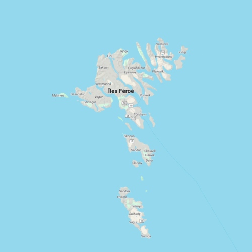 Carte Les Îles Féroé. Carte Les Îles Féroé.
