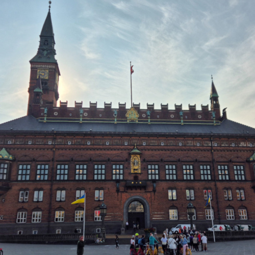 Copenhague Hôtel de ville. Københavns Rådhus. Copenhague Hôtel de ville
