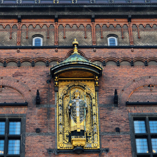 Copenhague Hôtel de ville. Københavns Rådhus. Copenhague Hôtel de ville