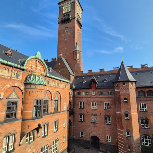 Copenhague Hôtel de ville. Københavns Rådhus. Copenhague Hôtel de ville