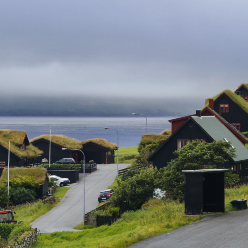 Îles Féroé, Kirkjubøur. Îles Féroé Kirkjubøur