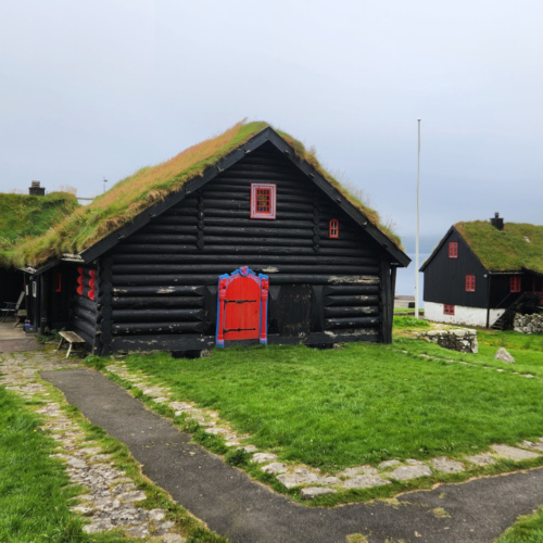 Îles Féroé, Kirkjubøur. Îles Féroé Kirkjubøur