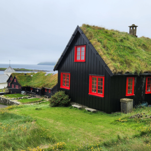 Îles Féroé, Kirkjubøur. Îles Féroé Kirkjubøur