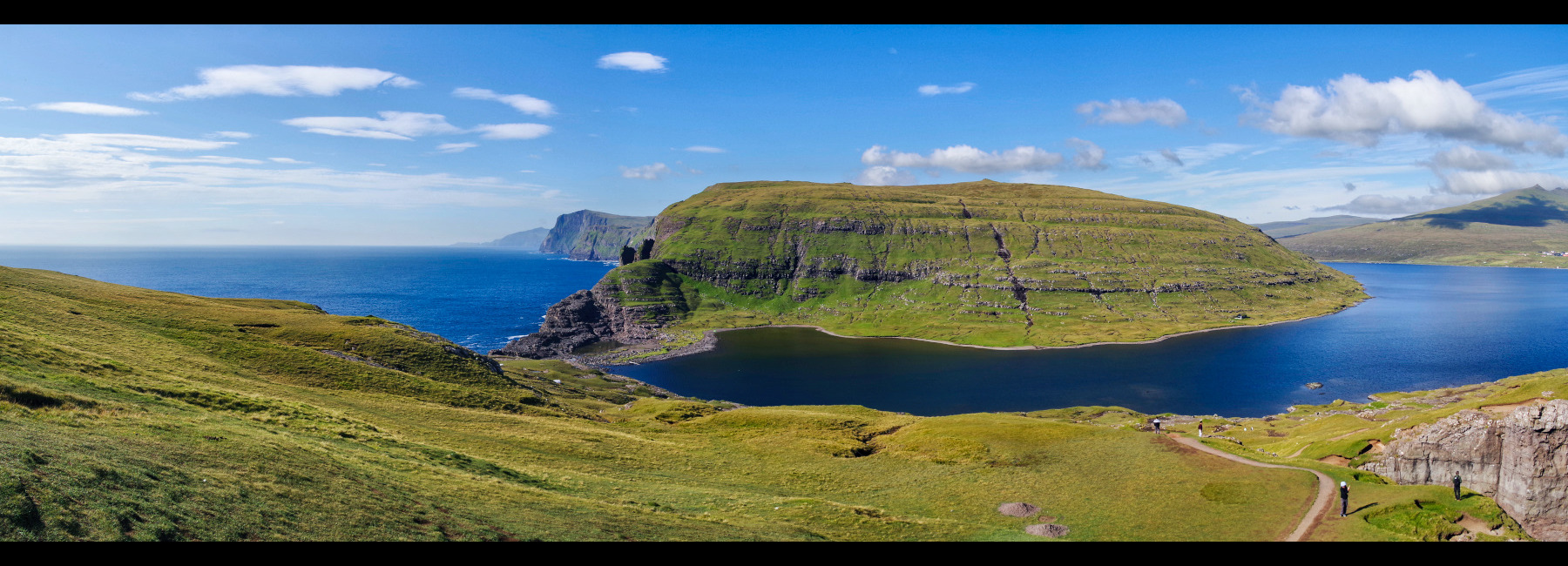 Îles Féroé Sørvágsvatn.