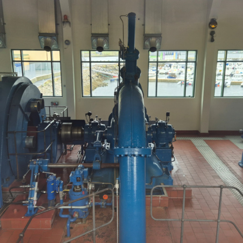 Îles Féroé, Vestmanna. Centrale hydroélectrique. Îles Féroé, Vestmanna.