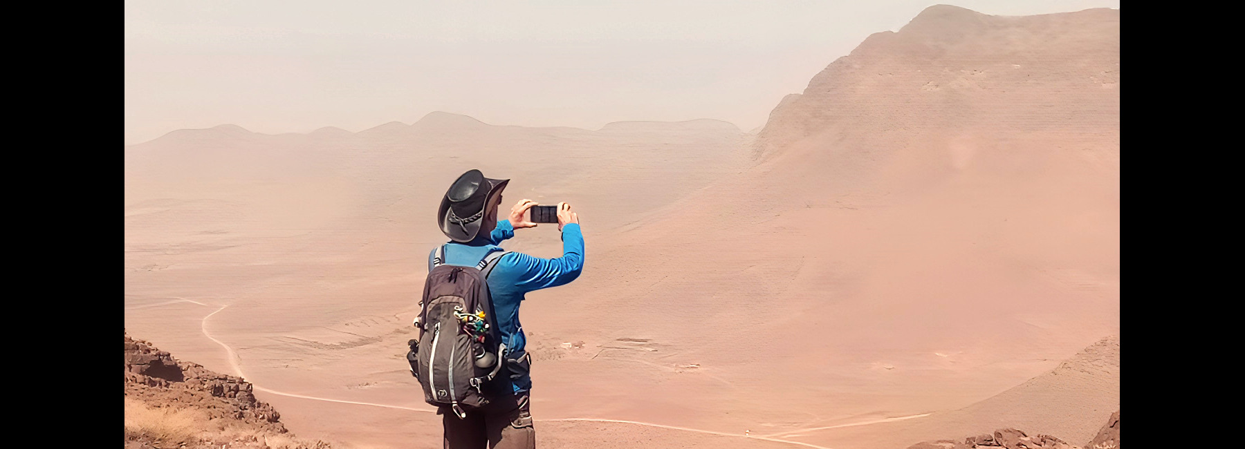 Maroc Djebel Saghro, Juste après le col. Maroc Djebel Saghro trek jour3