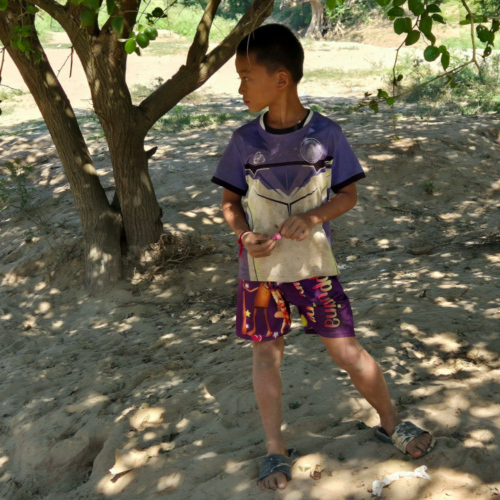 Laos arrêt village karen Laos arrêt village karen