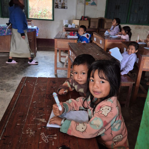 Laos 2cd jour de trek montagnes du nord.
Plusieurs niveaux par classe. Laos 2cd jour de trek montagnes du nord