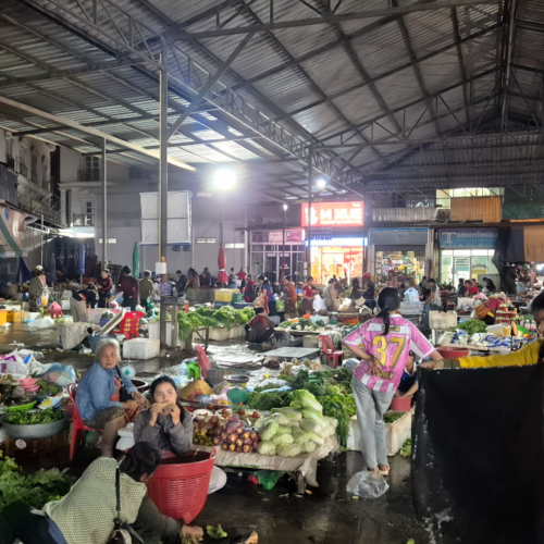 Laos marché de Paksé Laos marché de Paksé