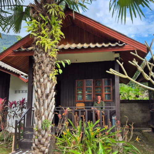 Laos Muang Ngoi Neua.
Notre bungalow. Laos Muang Ngoi Neua