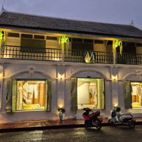 Luang Prabang Maisons coloniales. Laos Luang Prabang Maisons coloniales