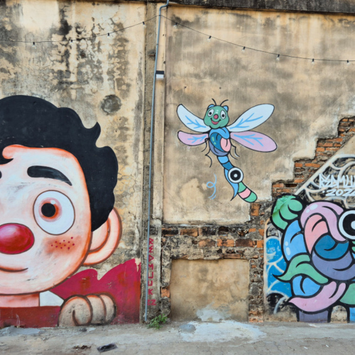 Thaïlande Ubon Ratchathani.
Graffitis. Thaïlande Ubon Ratchathani