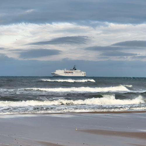Danemark plage Hirtshals le Norröna Danemark plage Hirtshals le Norröna