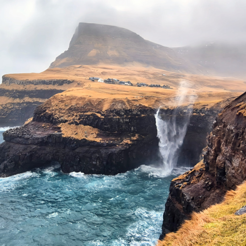 Îles Féroé cascade Múlafossur Îles Féroé cascade Múlafossur