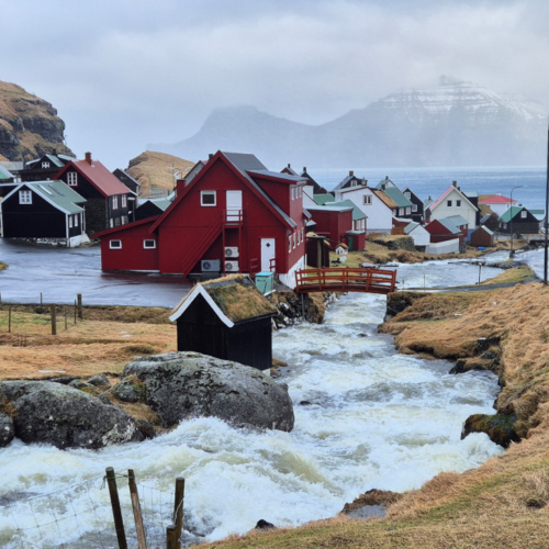 Îles Féroé un jour de tempête Gjógv Îles Féroé un jour de tempête Gjógv