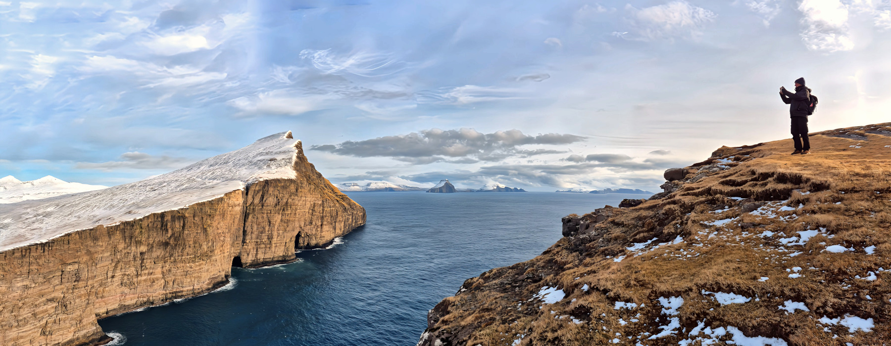 Îles Féroé Sørvágsvatn Leitisvatn Îles Féroé Sørvágsvatn Leitisvatn