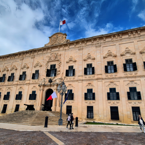 Malte, La Valette, l'auberge de Castille. Malte La Valette auberge de Castille