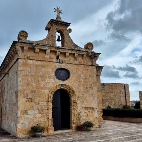 Malte, les Trois Cités, Le fort St Angelo. La chapelle. Malte les Trois Cités Le fort St Angelo