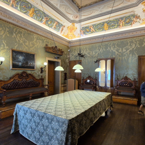 Malte le Palazzo Parisio à Naxxar.
La salle de billard. Malte le Palazzo Parisio à Naxxar
