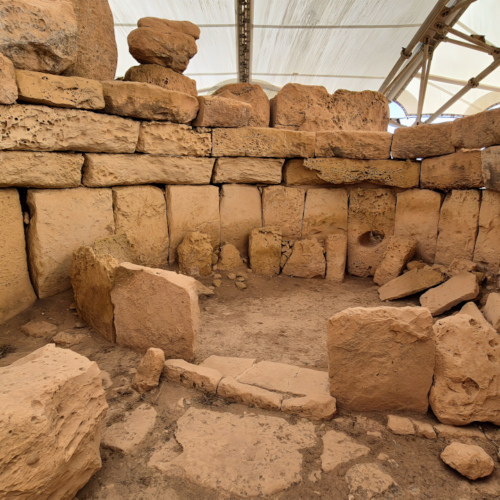 Malte le Temple Ħaġar Qim. Malte le Temple Hagar Qim