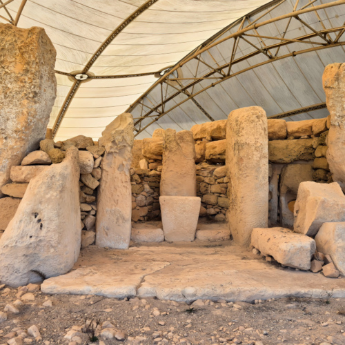 Malte le Temple Ħaġar Qim. Malte le Temple Hagar Qim