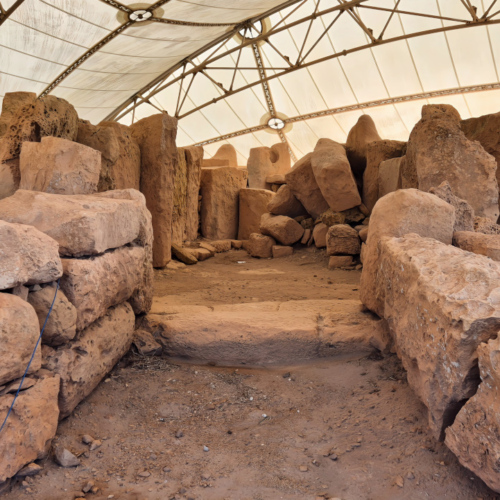 Malte le Temple Ħaġar Qim. Malte le Temple Hagar Qim