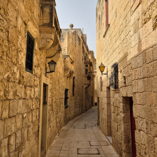 Malte, les ruelles de Mdina. Malte Mdina