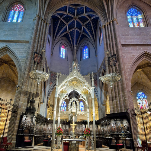 Pampelune la Cathédrale Santa María la Real. Le cœur renaissance. Pampelune la Cathédrale Santa María la Real