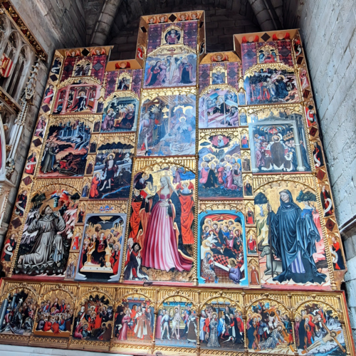 Cathédrale de Tudela La Chapelle Notre Dame de l'espérance tombeau de Francés de
Vvillaespesa. Cathédrale de Tudela La Chapelle Notre Dame de l'espérance retable