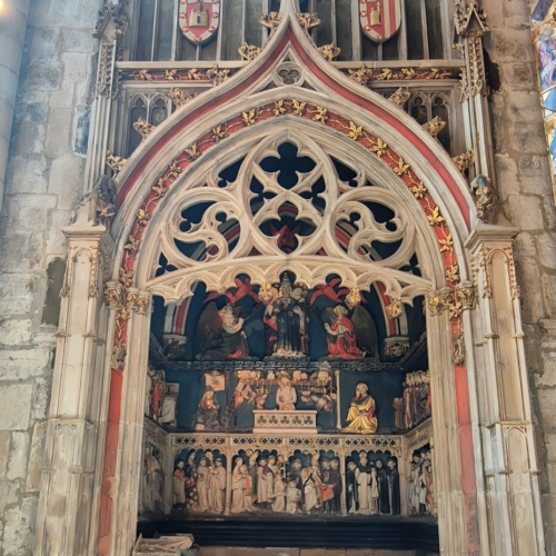 Cathédrale de Tudela La Chapelle Notre Dame de l'espérance tombeau de Francés de
Vvillaespesa. Cathédrale de Tudela La Chapelle Notre Dame de l'espérance retable