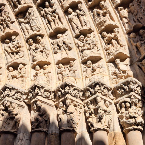 Cathédrale de Tudela Porte Ouest du Jugement Cathédrale de Tudela Porte Ouest du Jugement