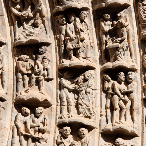 Cathédrale de Tudela Porte Ouest du Jugement Cathédrale de Tudela Porte Ouest du Jugement