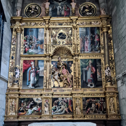 Cathédrale de Tudela La Chapelle Saint Martin et le retable Cathédrale de Tudela La Chapelle Saint Martin et le retable