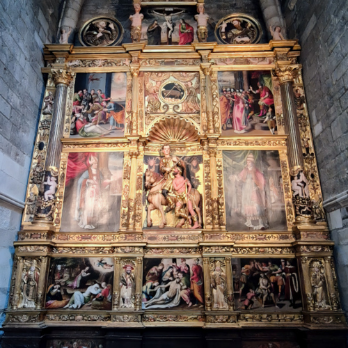 Cathédrale de Tudela La Chapelle Saint Martin et le retable Cathédrale de Tudela La Chapelle Saint Martin et le retable