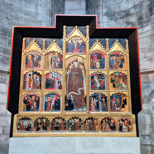Cathédrale de Tudela La Chapelle Saint-Joachim retable de Sainte Catherine Cathédrale de Tudela La Chapelle Saint-Joachim retable de Sainte Catherine