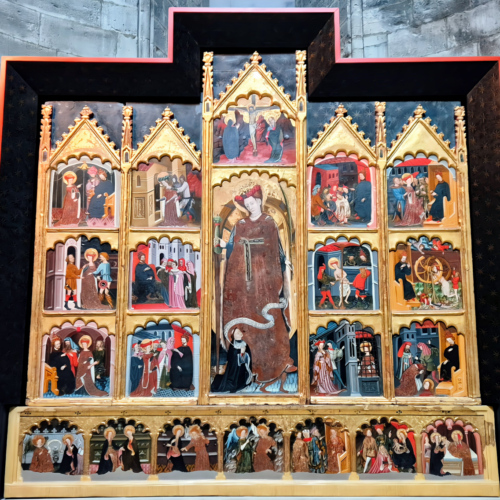 Cathédrale de Tudela La Chapelle Saint-Joachim retable de Sainte Catherine Cathédrale de Tudela La Chapelle Saint-Joachim retable de Sainte Catherine