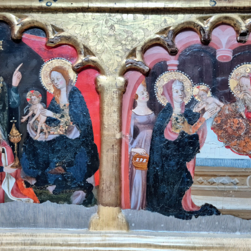 Cathédrale de Tudela La Chapelle Saint-Joachim retable de Sainte Catherine Cathédrale de Tudela La Chapelle Saint-Joachim retable de Sainte Catherine