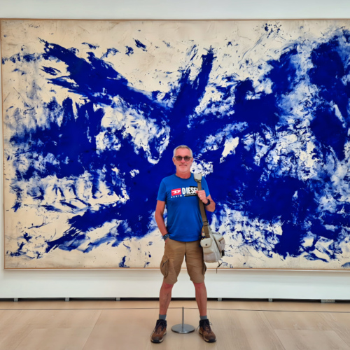 Yves KLEIN, La grande Anthropométrie bleue (Ant 105) Musée Guggenheim les expositions