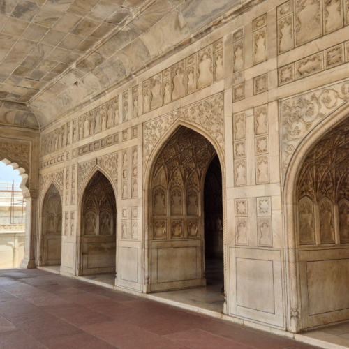 Inde Agra Fort Rouge Inde Agra Fort Rouge