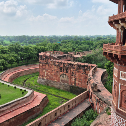 Inde Agra Fort Rouge Inde Agra Fort Rouge