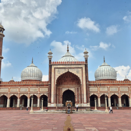 Inde Delhi La Mosquée Jama Masjid. Inde Delhi Mosquée Jama Masjid