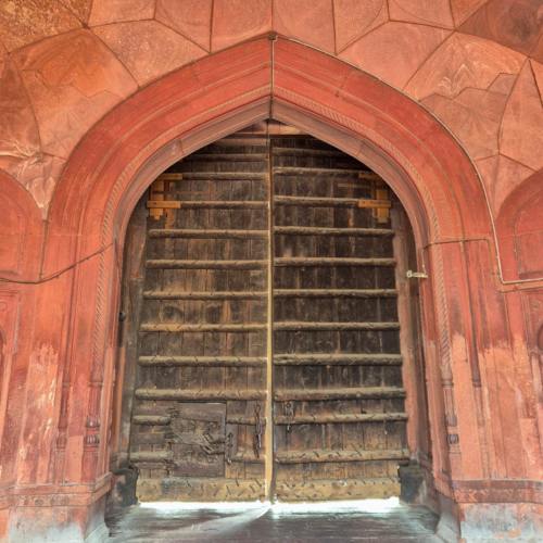 Inde Delhi La Mosquée Jama Masjid. Inde Delhi Mosquée Jama Masjid