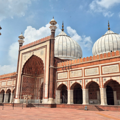 Inde Delhi La Mosquée Jama Masjid. Inde Delhi Mosquée Jama Masjid