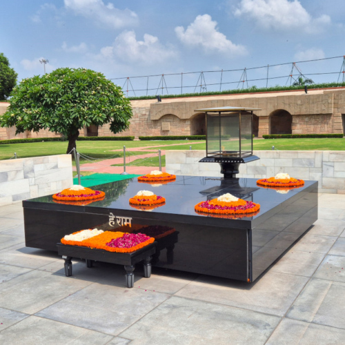 Inde Delhi Raj Ghat mémorial du Mahatma Gandhi Inde Delhi Raj Ghat mémorial du Mahatma Gandhi