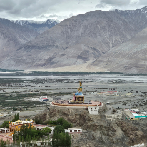 Inde Ladakh Diskit.
Le Bouddha Maitreya. Inde Ladakh Diskit