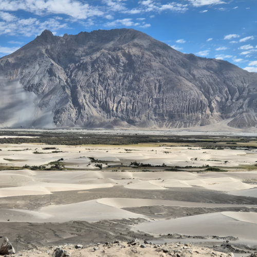 Inde Ladakh départ de Hunder. Inde Ladakh Hunder
