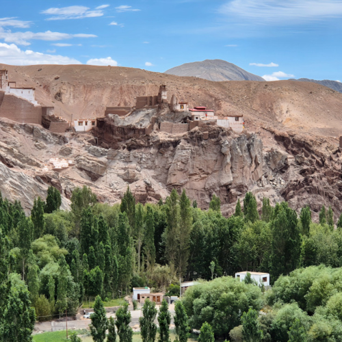 Inde Ladakh monastère Basgo Inde Ladakh monastère Basgo