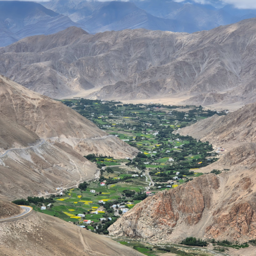 Inde Ladakh route pour le lac Pangong