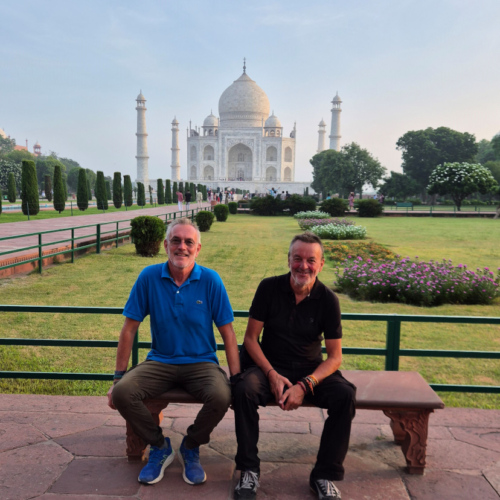 Le Taj Mahal à Agra en Inde. Début de notre visite. Inde Agra Taj Mahal