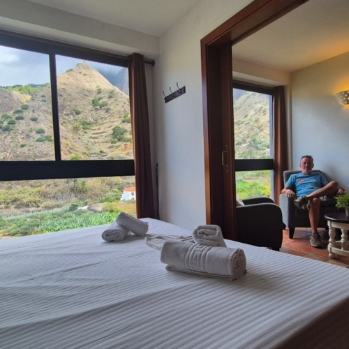 Notre hôtel à Hermigua, La Gomera. eEspagne La Goméra